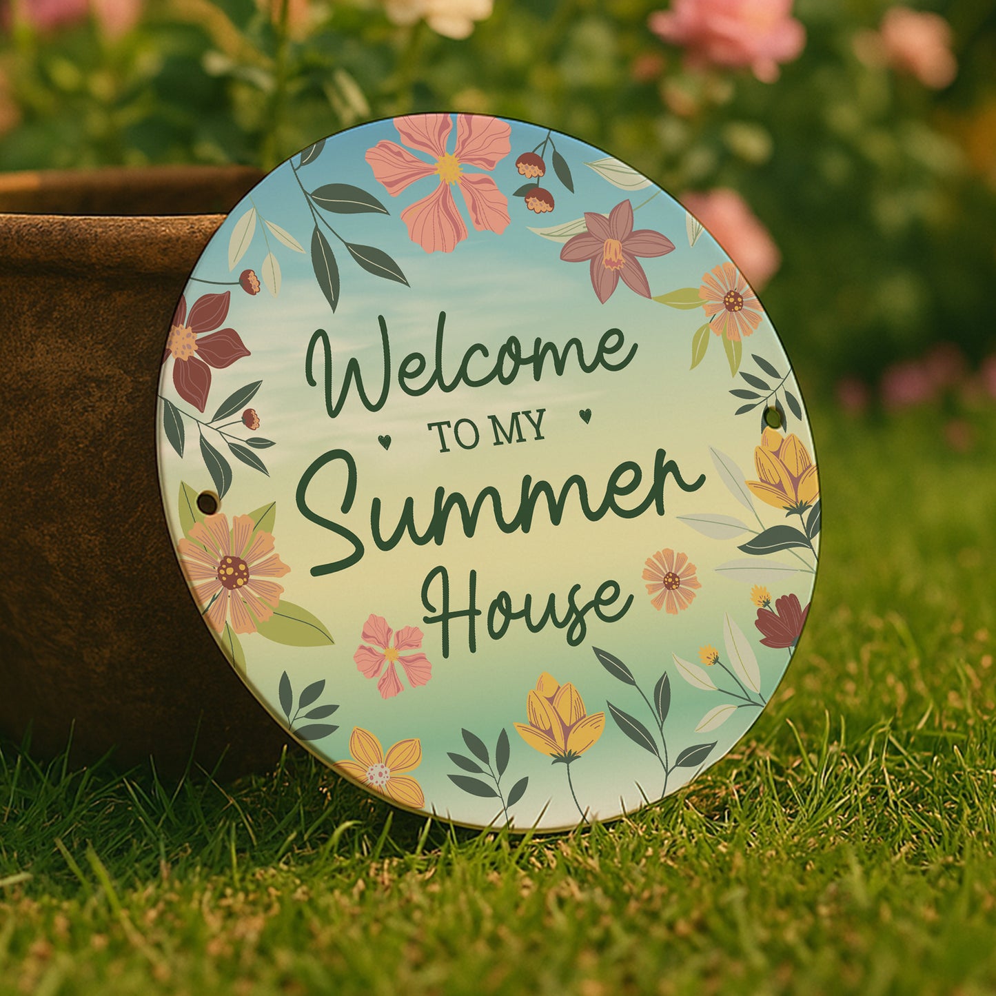 Novelty Garden Sign For Outside Welcome To My Summerhouse Sign