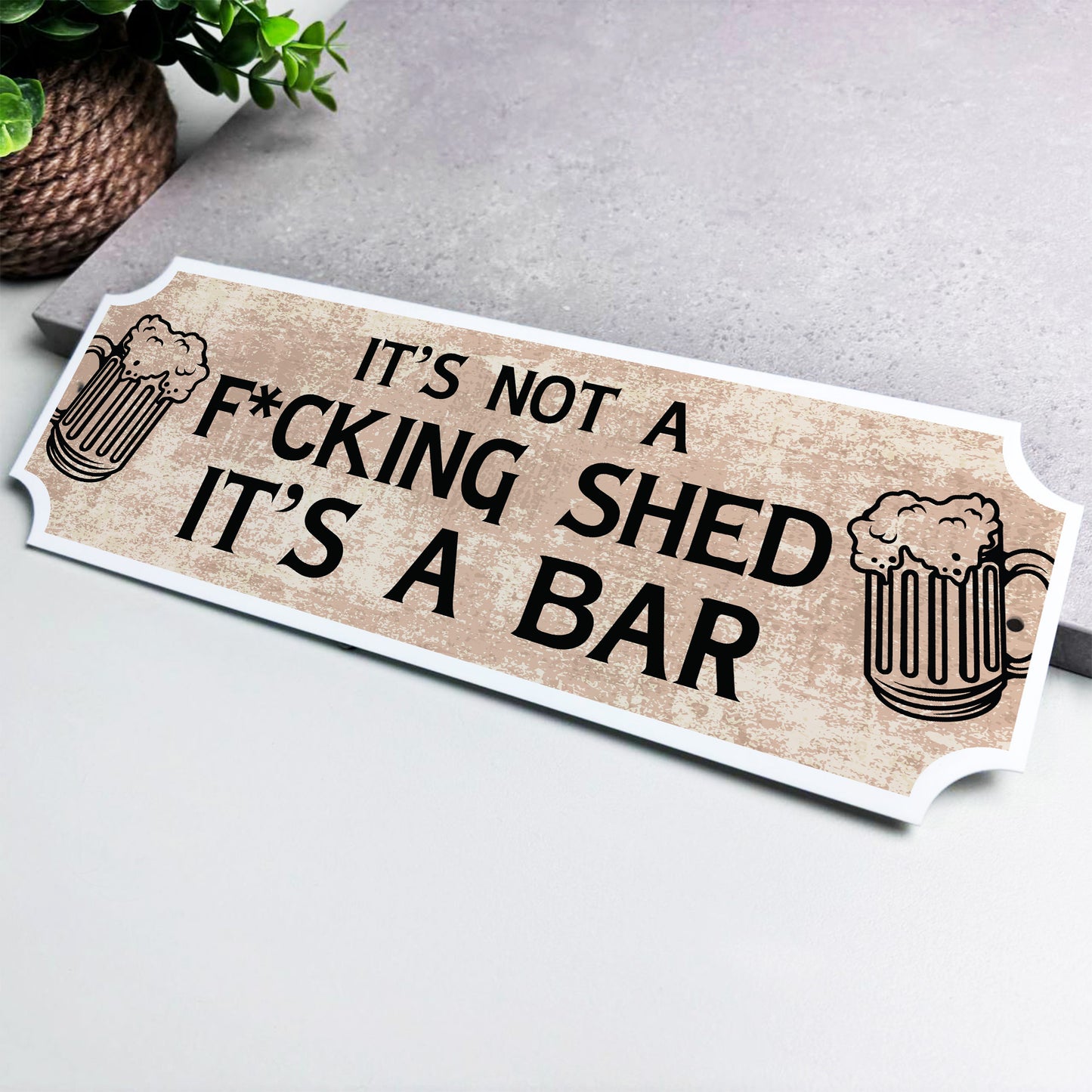 Novelty Home Bar Sign Funny Garden Bar Plaque Man Cave Garage