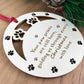 Pet Memorial Wooden Engraved Christmas Tree Bauble Decoration