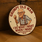 Grumpy Old Man Sign For Dad Grandad Fathers Day Garage Workshop