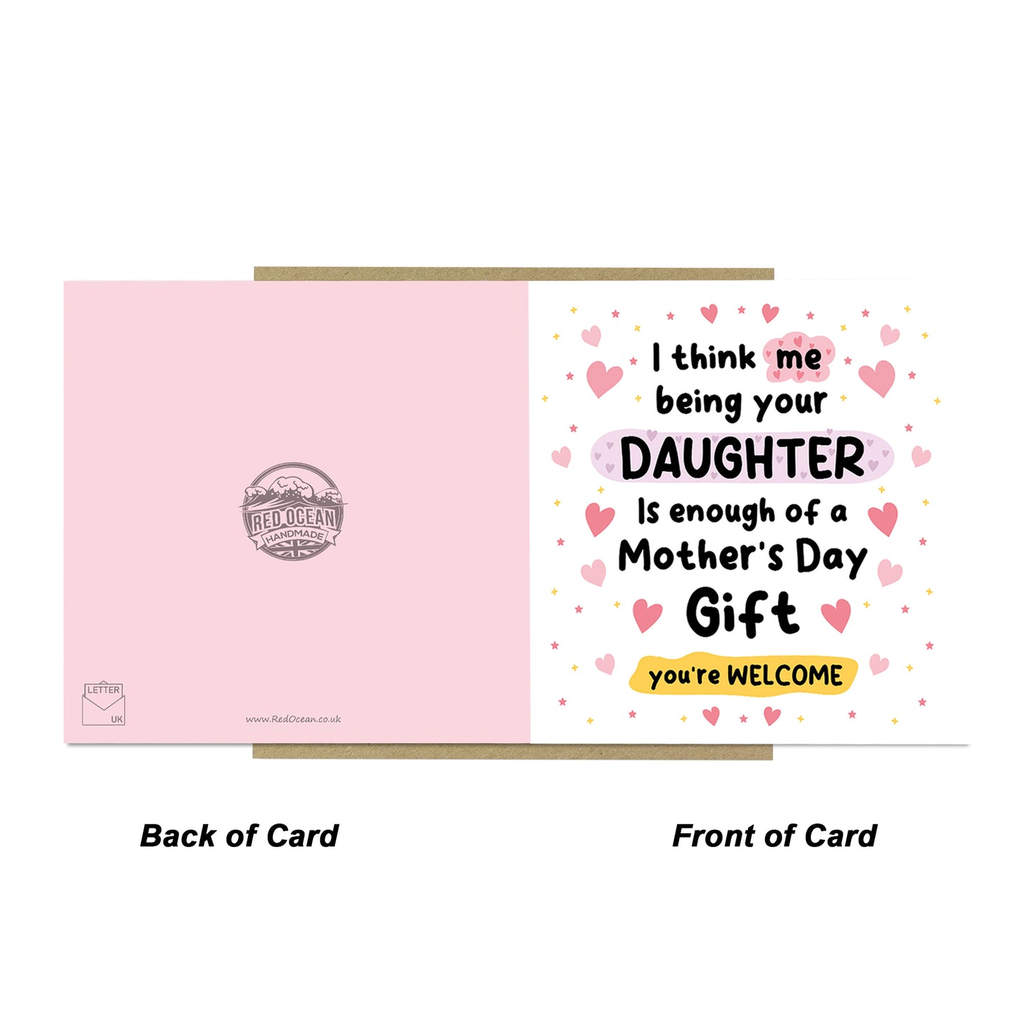 FUNNY Mothers Day Card For Mum Mothers Day Card From Daughter