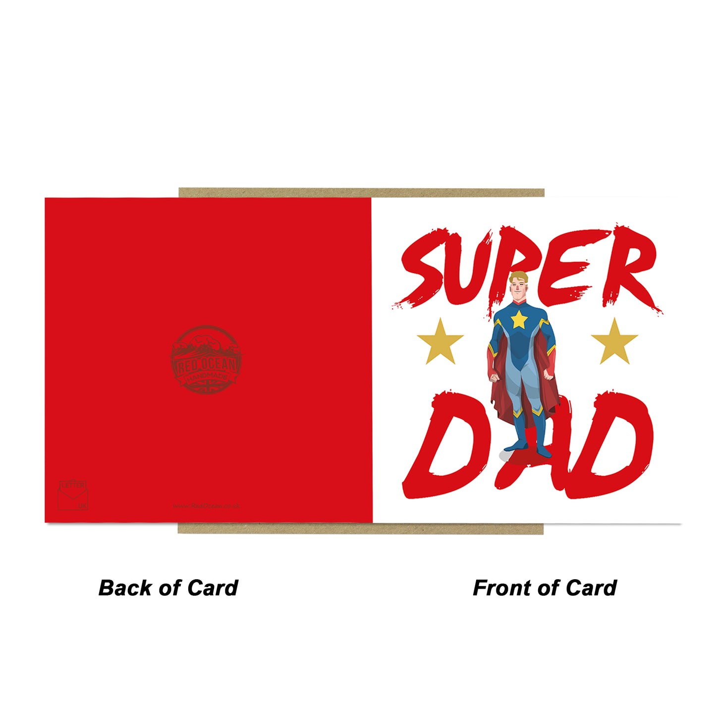 Super Dad Card For Fathers Day Birthday Superhero Card For Dad