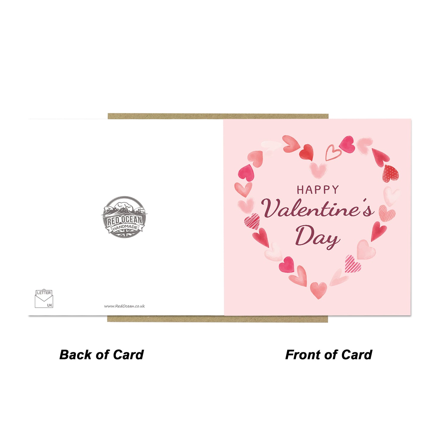 Valentines Card For Her 14x14 Card With Kraft Envelope Wife