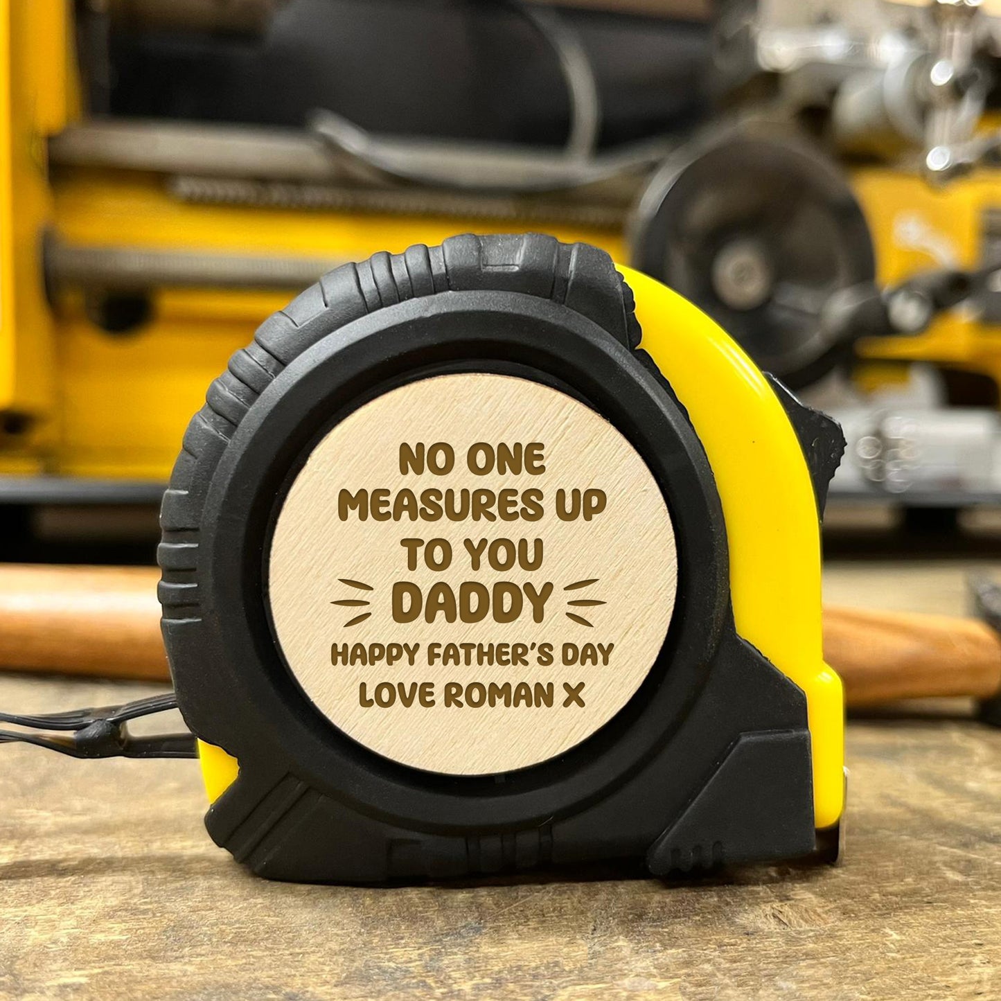 Fathers Day Gift For Daddy Personalised Tape Measure Tool Gift