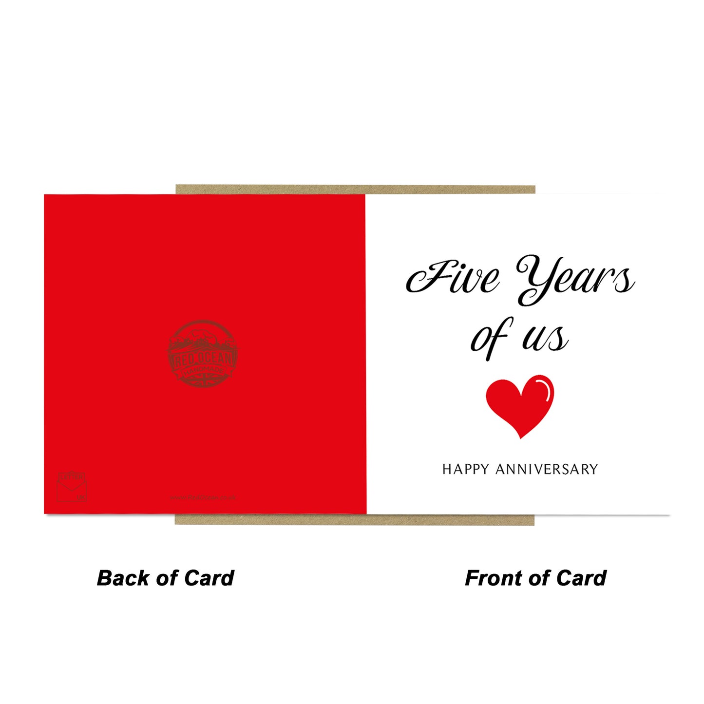 5th Anniversary Card For Husband Wife Boyfriend Girlfriend