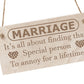 Marriage Is A Special Person To Annoy Funny Anniversary Wedding