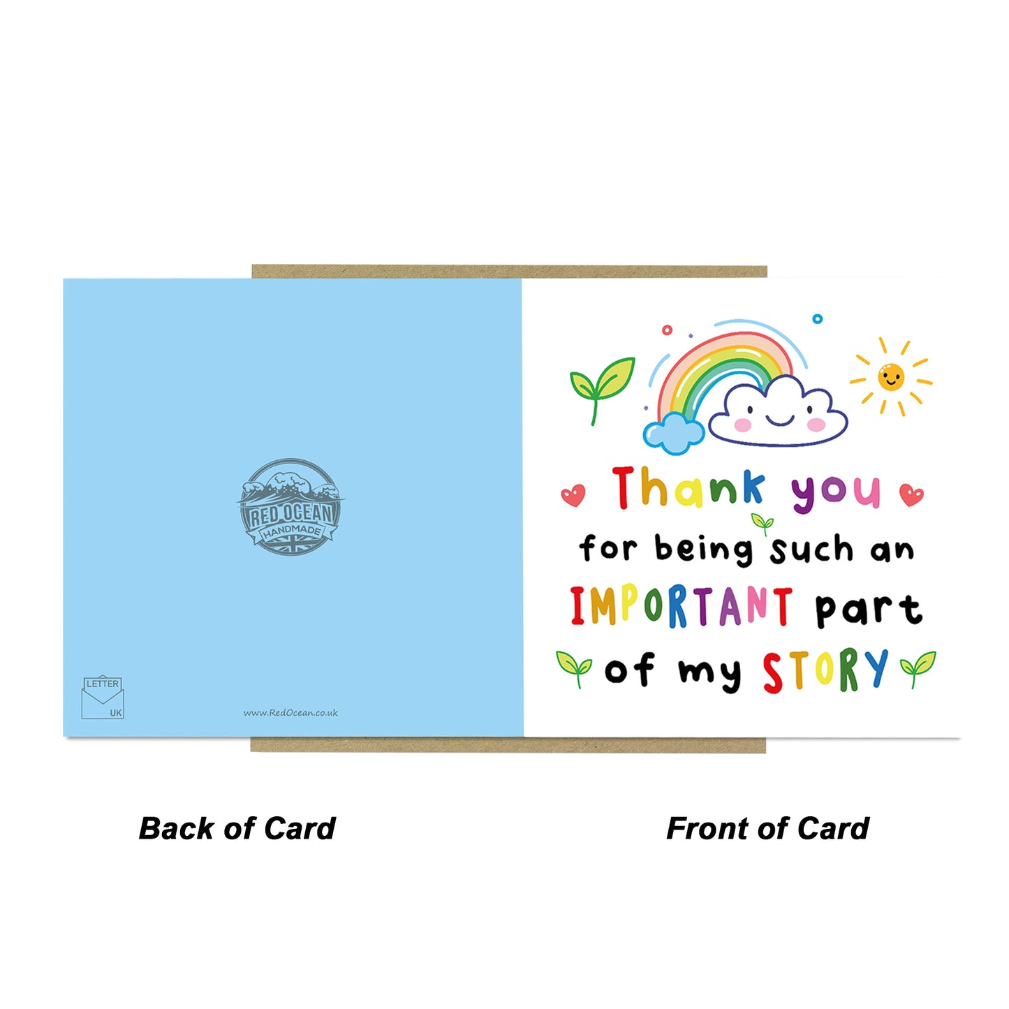 Thank You Cards for Teacher Important Part Of My Story
