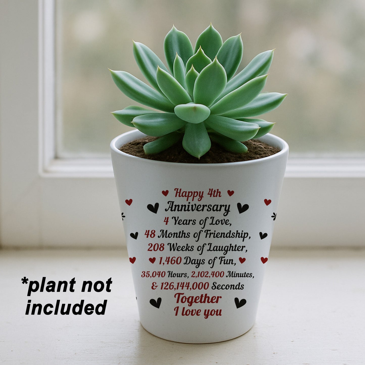 4th Anniversary Gifts For Wife Girlfriend Boyfriend Couple Gift