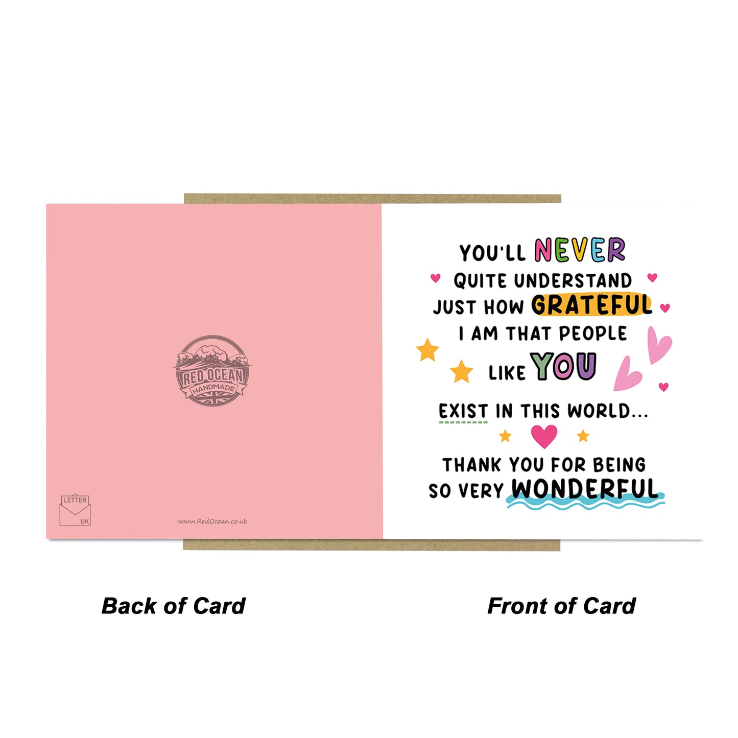 Thank You Card For Teacher Volunteer Colleague Best Friend