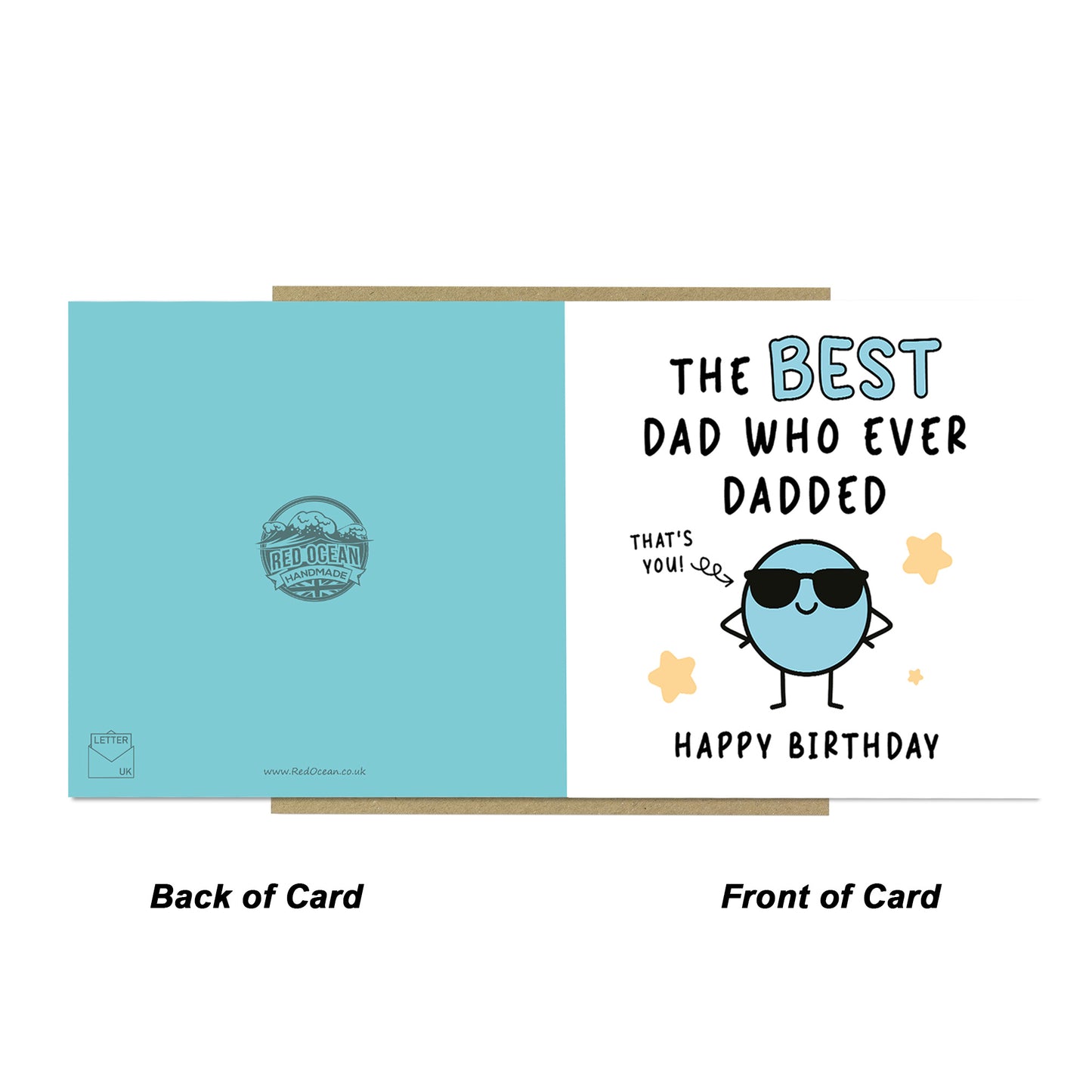 Birthday Card Best Dad Novelty Card Happy Birthday Dad