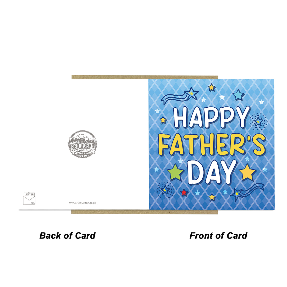Fun Dad Card For Fathers Day With Envelope Colouful Card