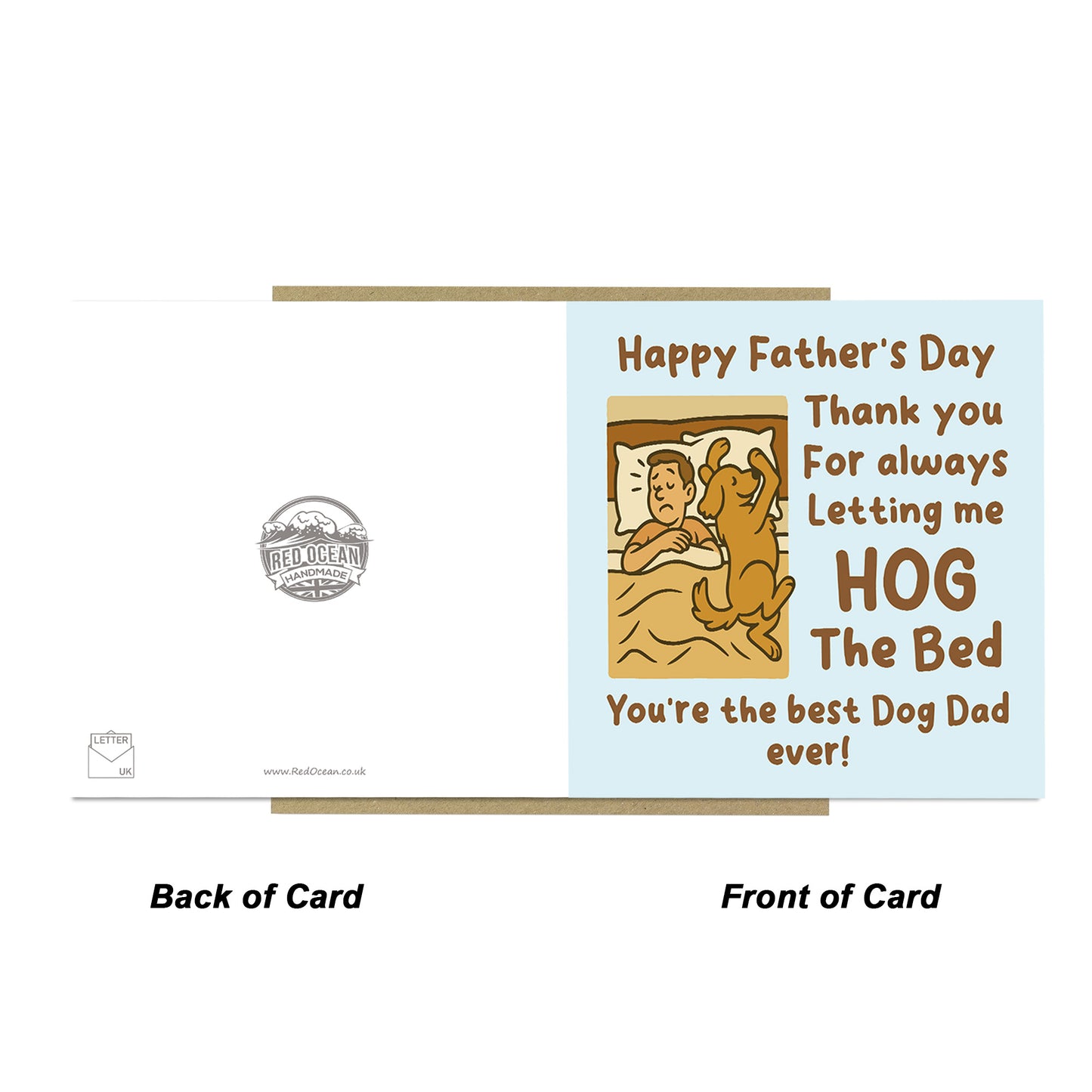 Best Dog Dad Ever Card For Fathers Day From The Dog Fathers Day
