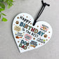 Birthday Day Gift From Dog Funny Gift For Dad Hanging Heart