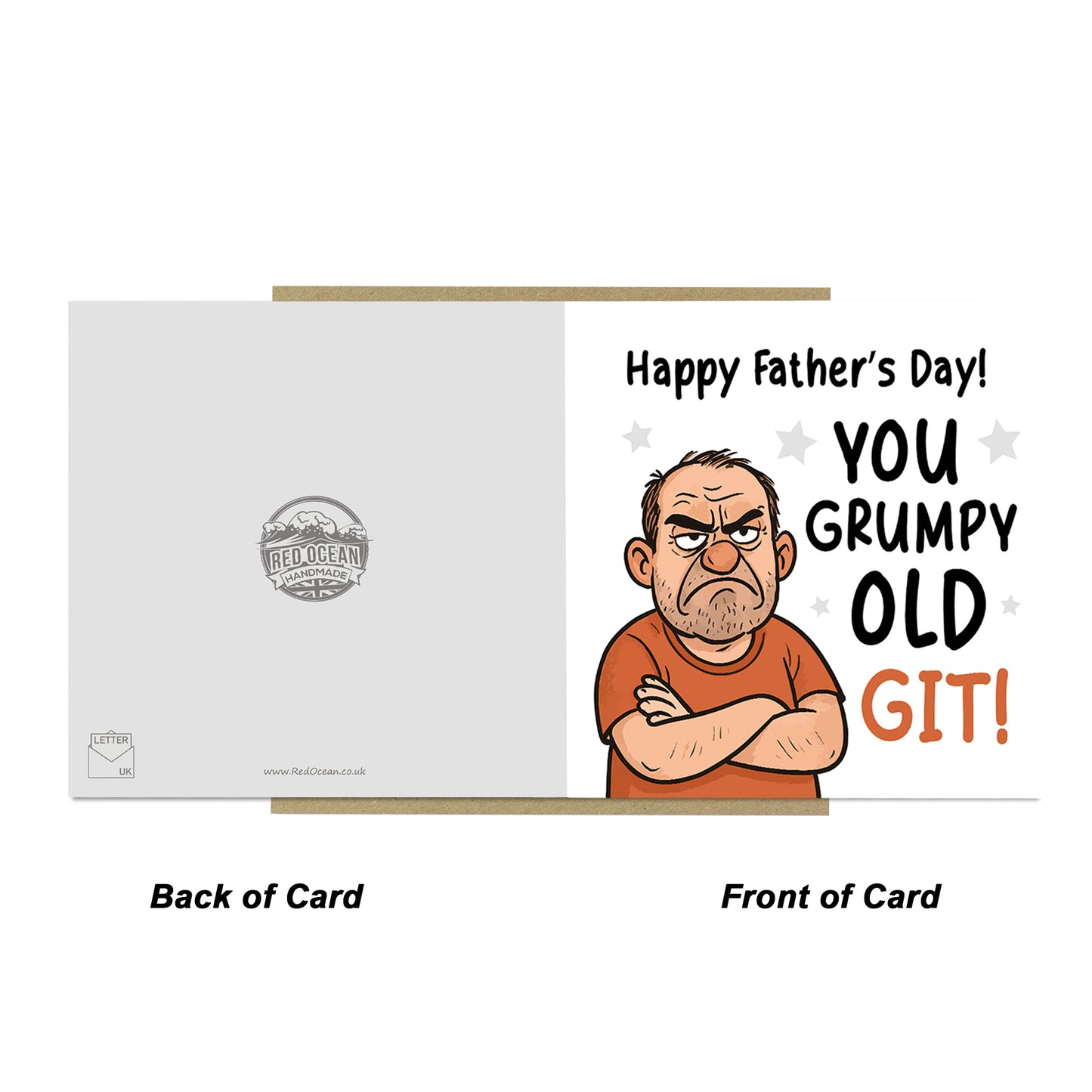 Funny Fathers Day Card For Dad Grumpy Old Git Novelty Cards