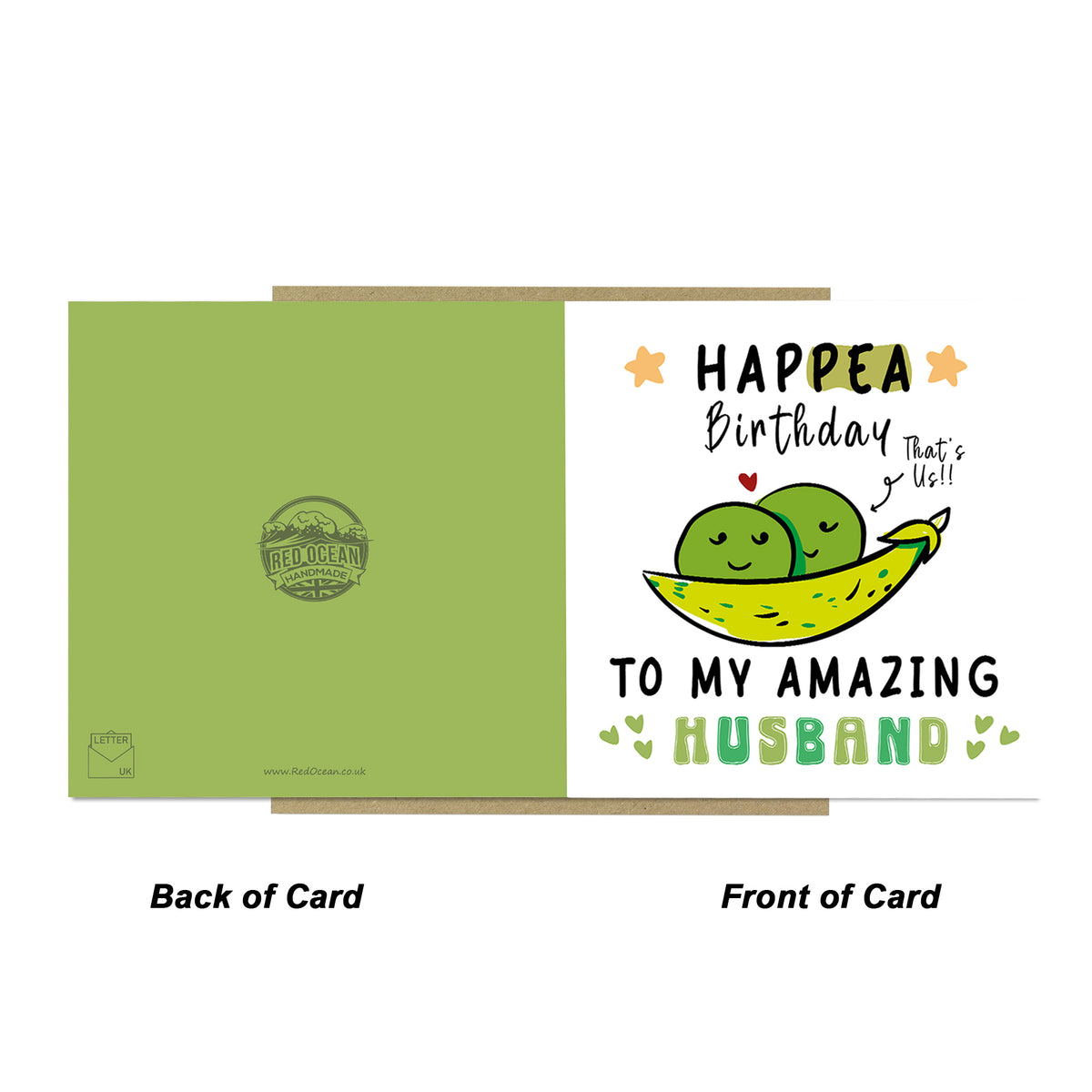 Funny Happy Birthday Card For Husband With Kraft Envelope
