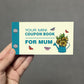 Coupon Book for Mum, Fun Cards for Mother's Day, Mothers Day