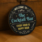 Cocktail Bar Sign Acrylic Bar Signs For Home Bar Outside Welcome