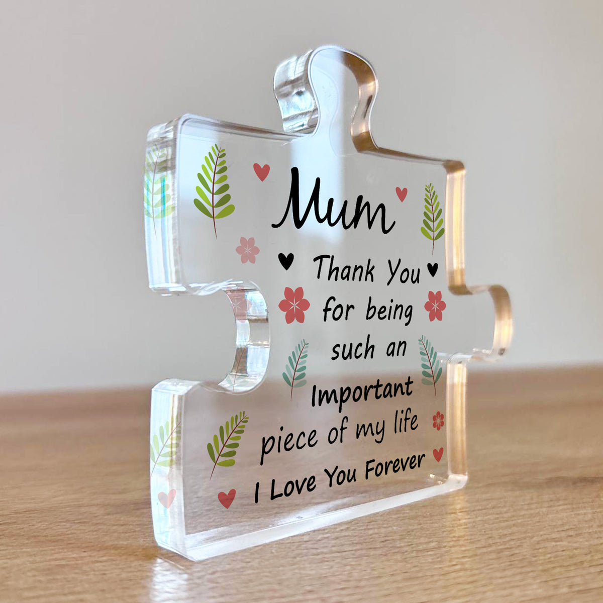 Gifts For Mum Acrylic Puzzle Piece Best Mum Gifts from Daughter