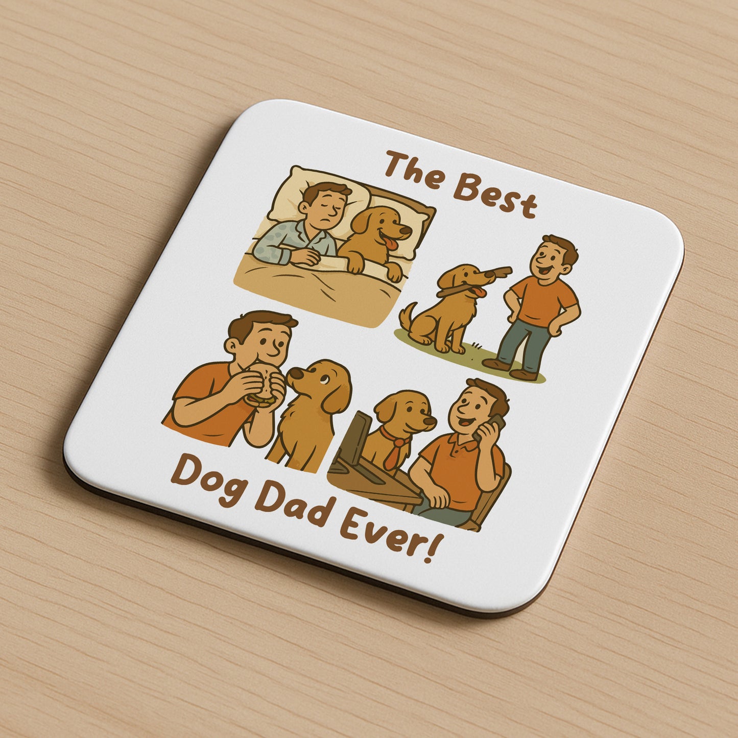 BEST DOG DAD EVER Gift For Fathers Day Gift From The Dog