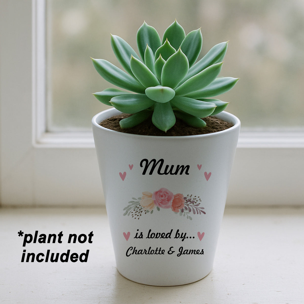 Personalised Mum Gifts Mum Plant Pot Mum Is Loved By Gifts