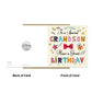 Grandson Birthday Card Happy Birthday Card For Grandson Age 3 5
