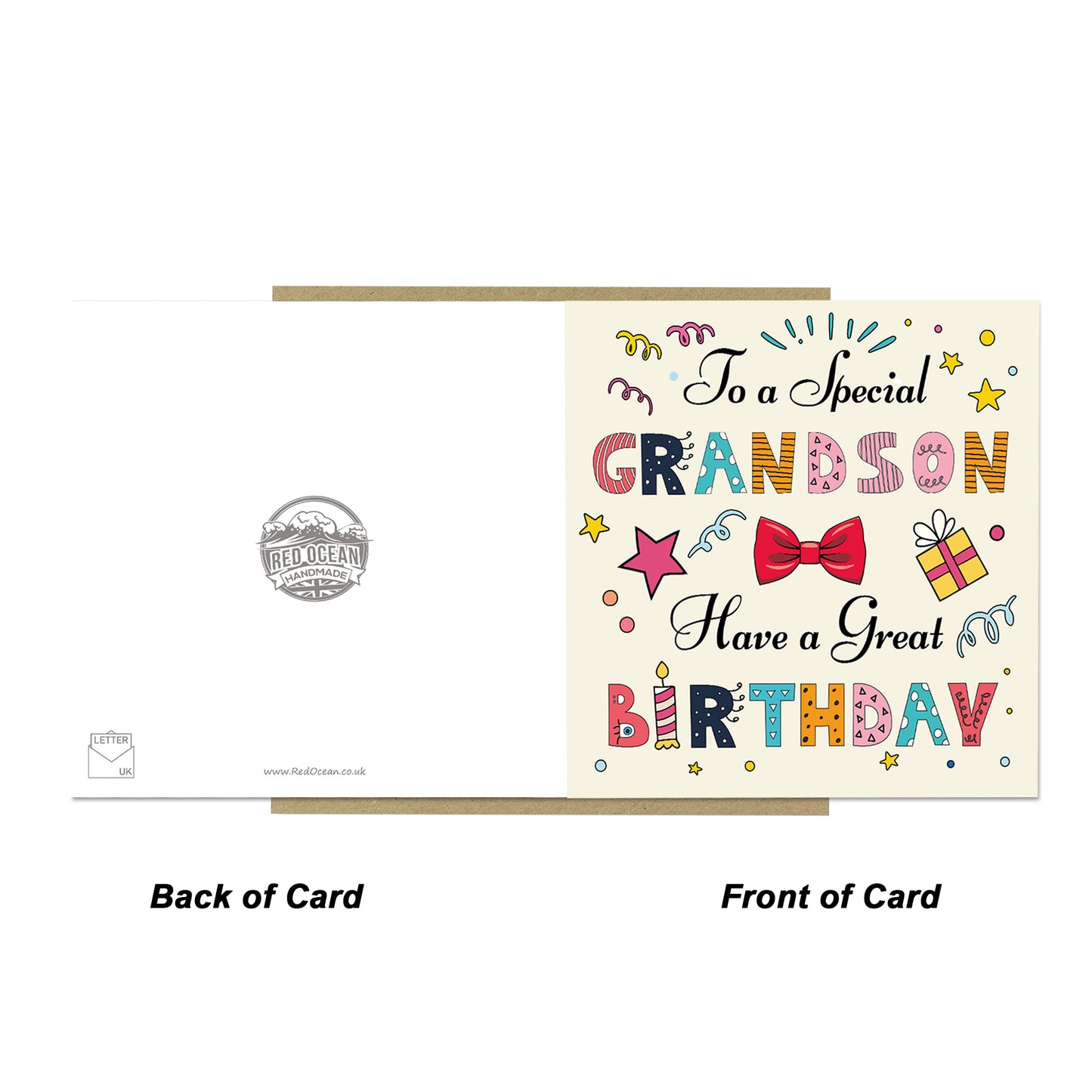 Grandson Birthday Card Happy Birthday Card For Grandson Age 3 5
