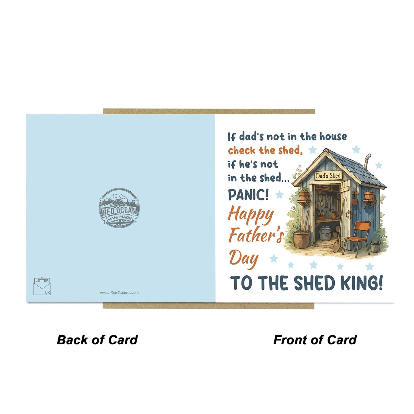 Funny Humour Fathers Day Card For Dad From Daughter Son Kids