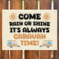 Its Caravan Time Funny Hanging Wall Door Sign For Caravan