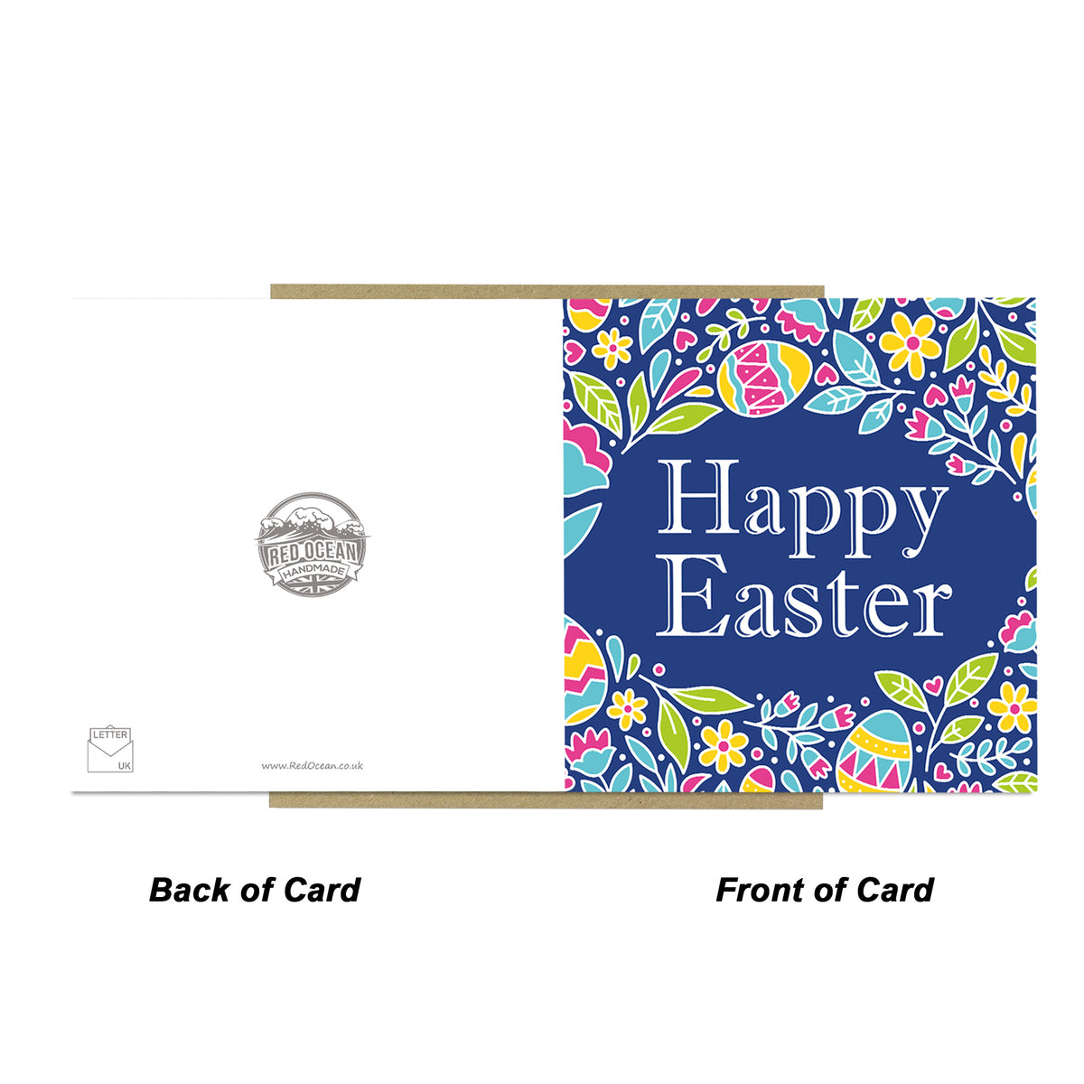 Easter Card, Cute Easter Card, Easter Card With Kraft Envelope