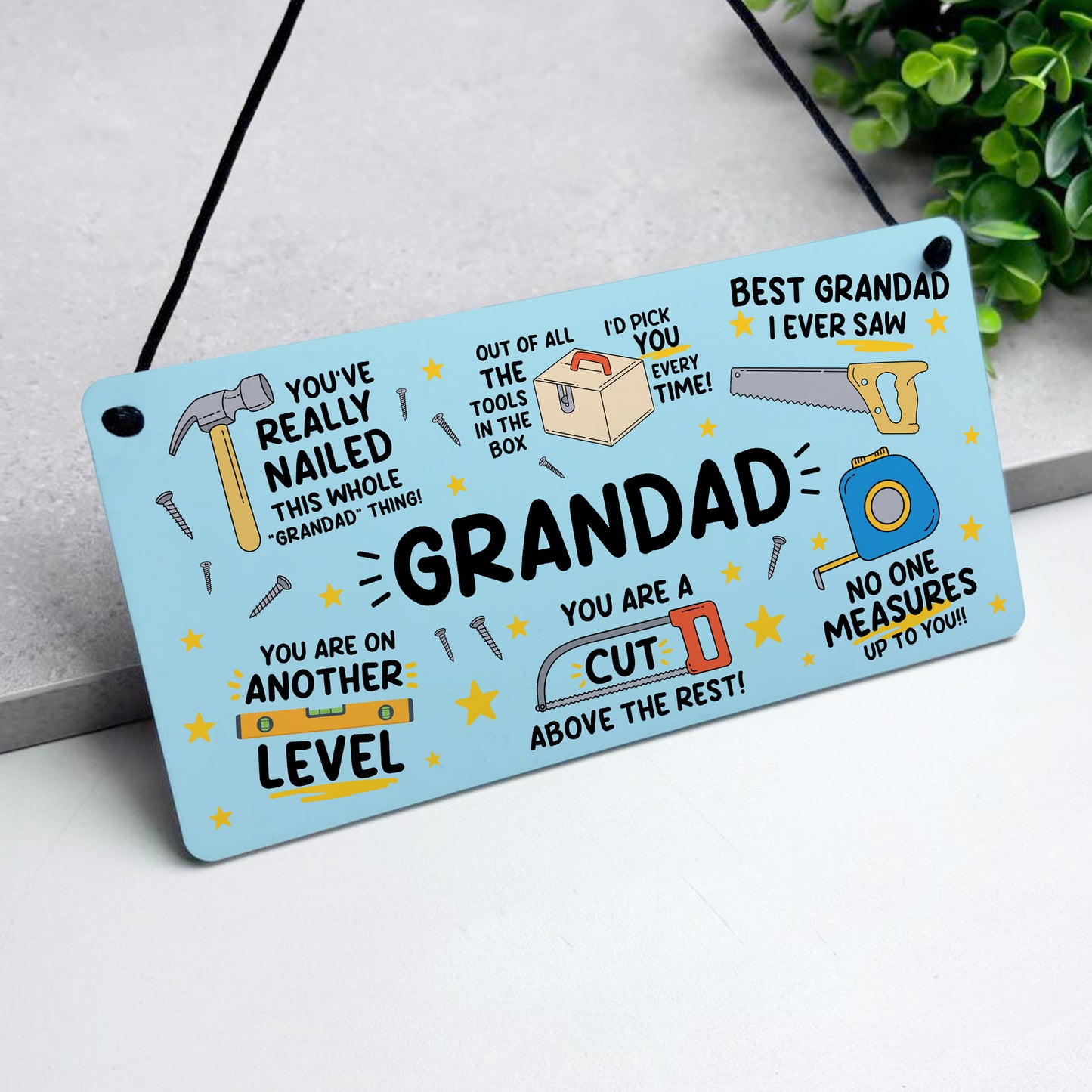 Fathers Day Birthday Gift For Grandad Funny Hammer Tools DIY