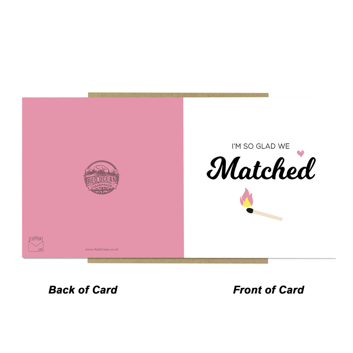 Valentines Card For Him I'm So Glad We Matched Card Funny