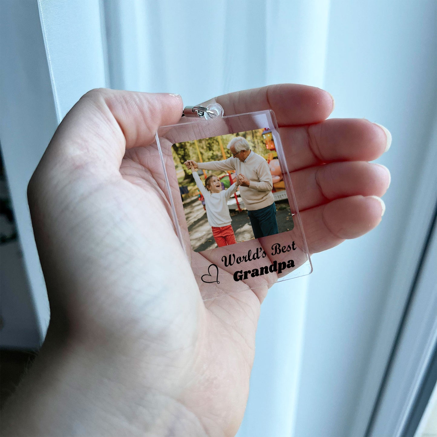 Personalised Grandpa Keyring Fathers Day Gift For Grandad Gift