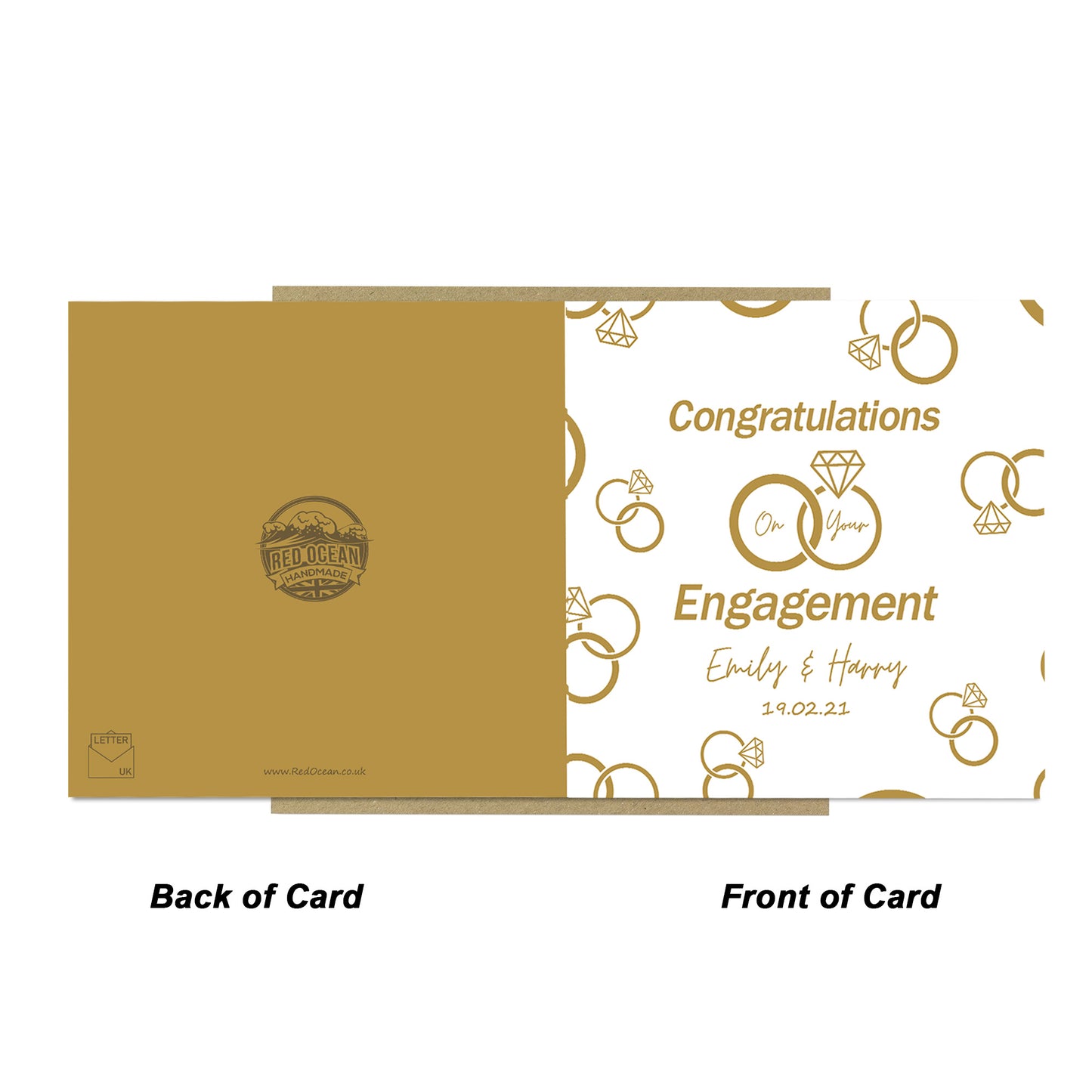 Congratulations On Your Engagement Card Personalised Card