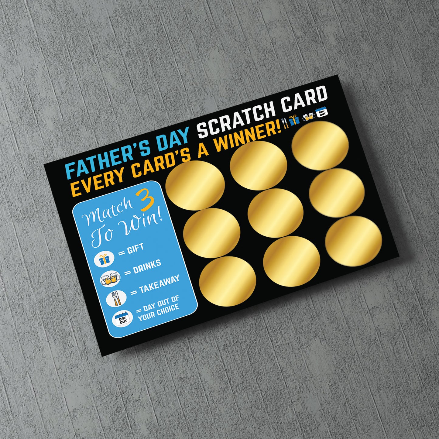Scratch Card For Dad Gifts for Dad Fun Fathers Day Gift Novelty