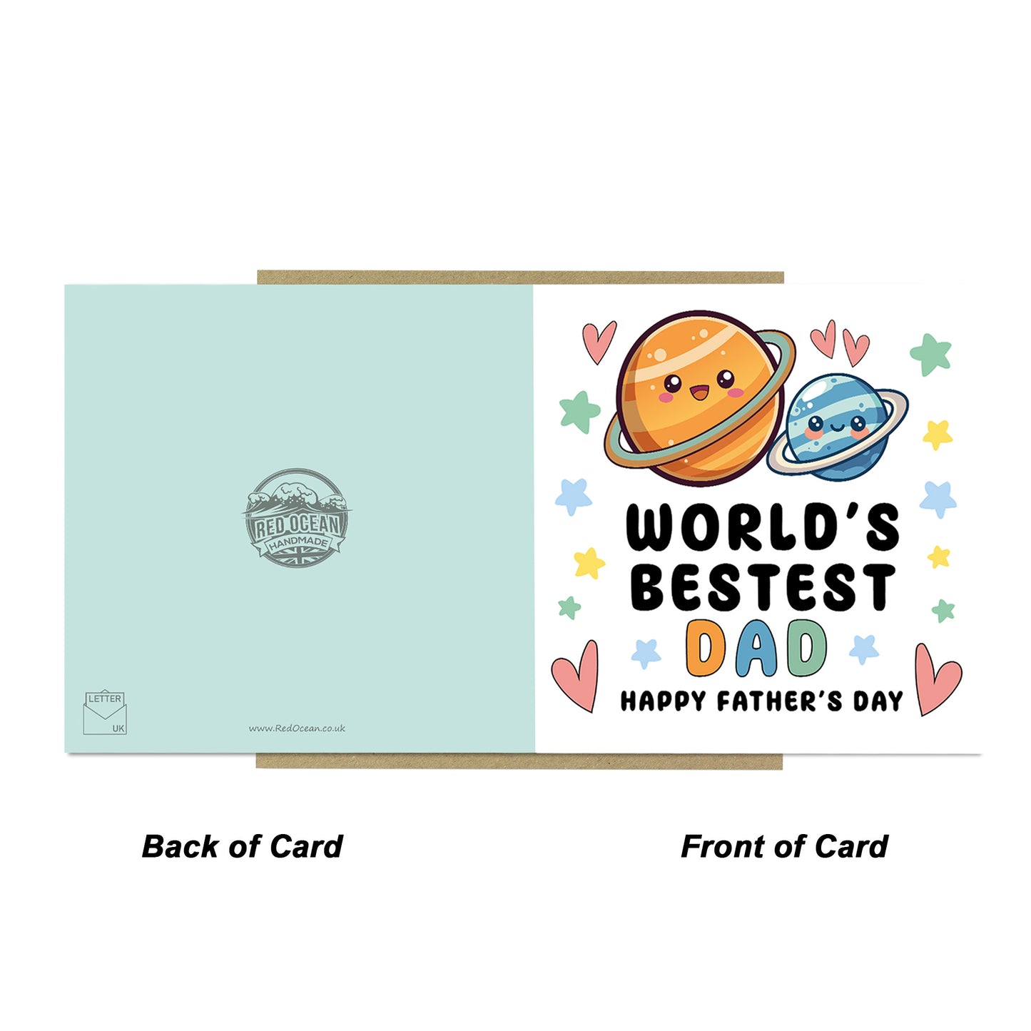 Fathers Day Card For Dad Worlds Best Dad Card From Daughter Son