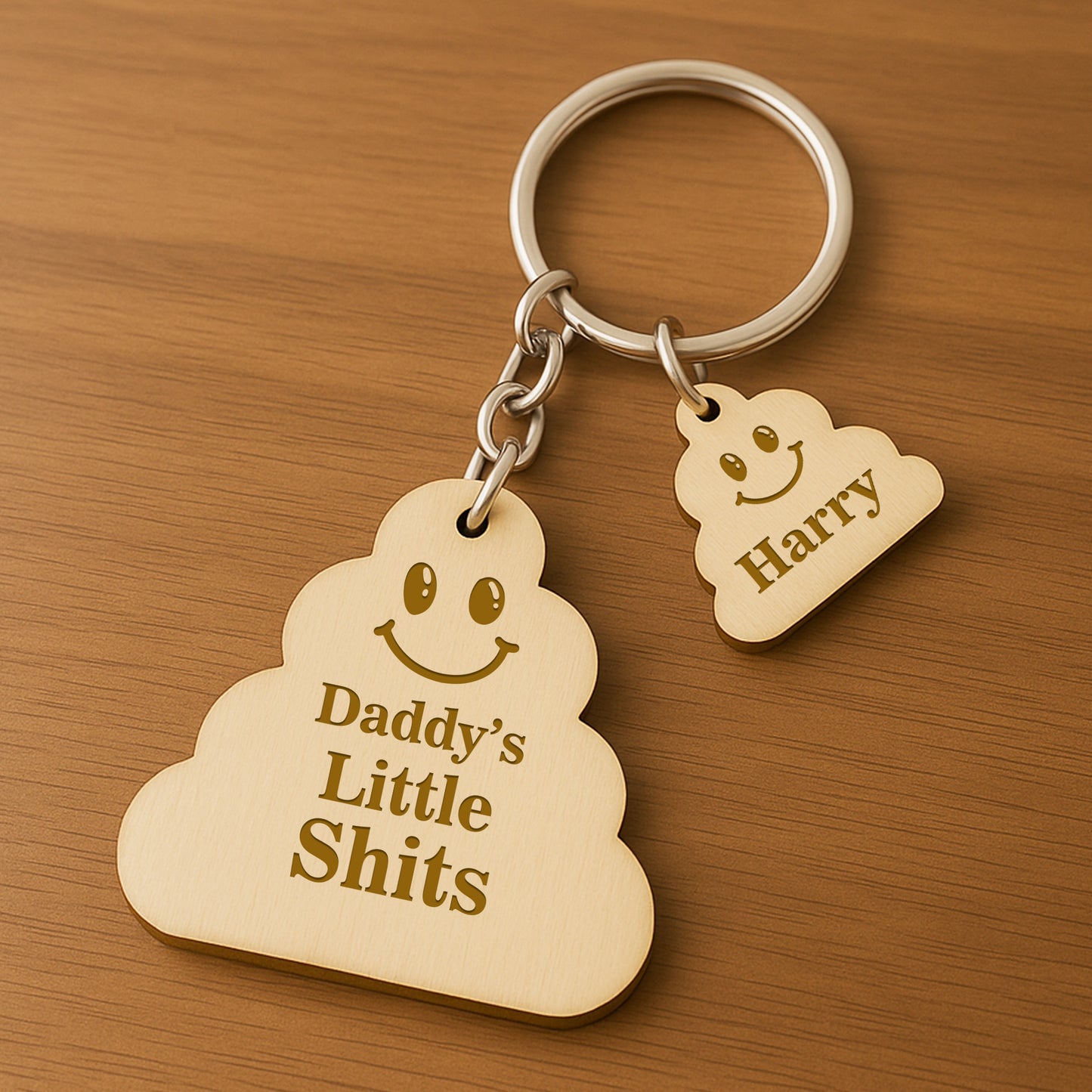 Personalised Fathers Day Gifts For Him Funny Engraved Keyring