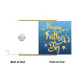 Card For Dad For Fathers Day With Envelope Included Gold Stars