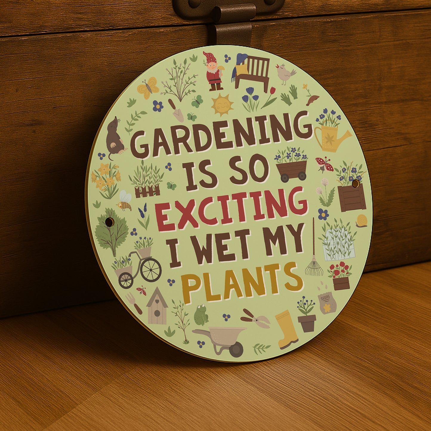 Garden Sign For Outdoor WET MY PLANTS Sign Wall Mounted Sign