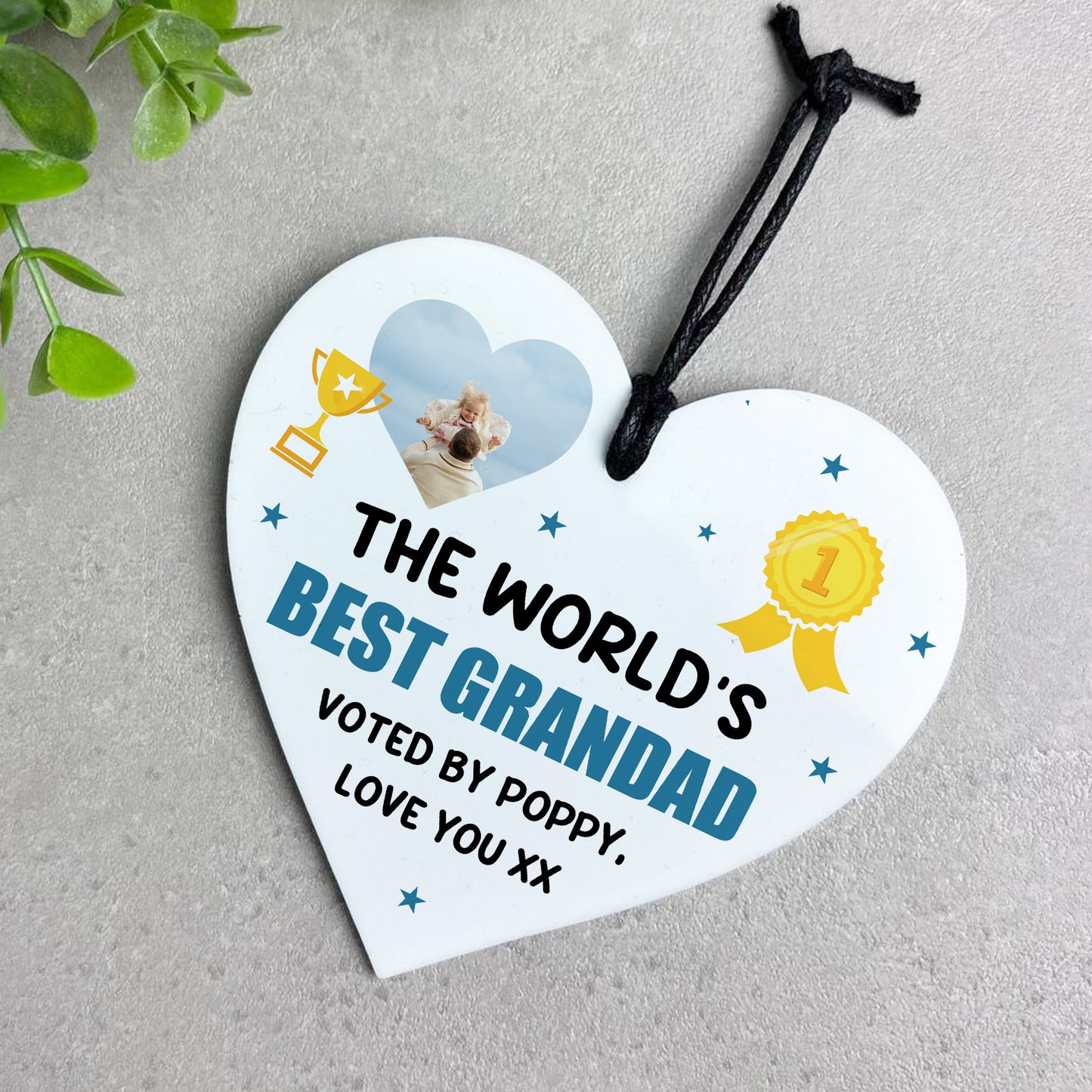 Gift For Grandad For Birthday Fathers Day Plaque Personalised
