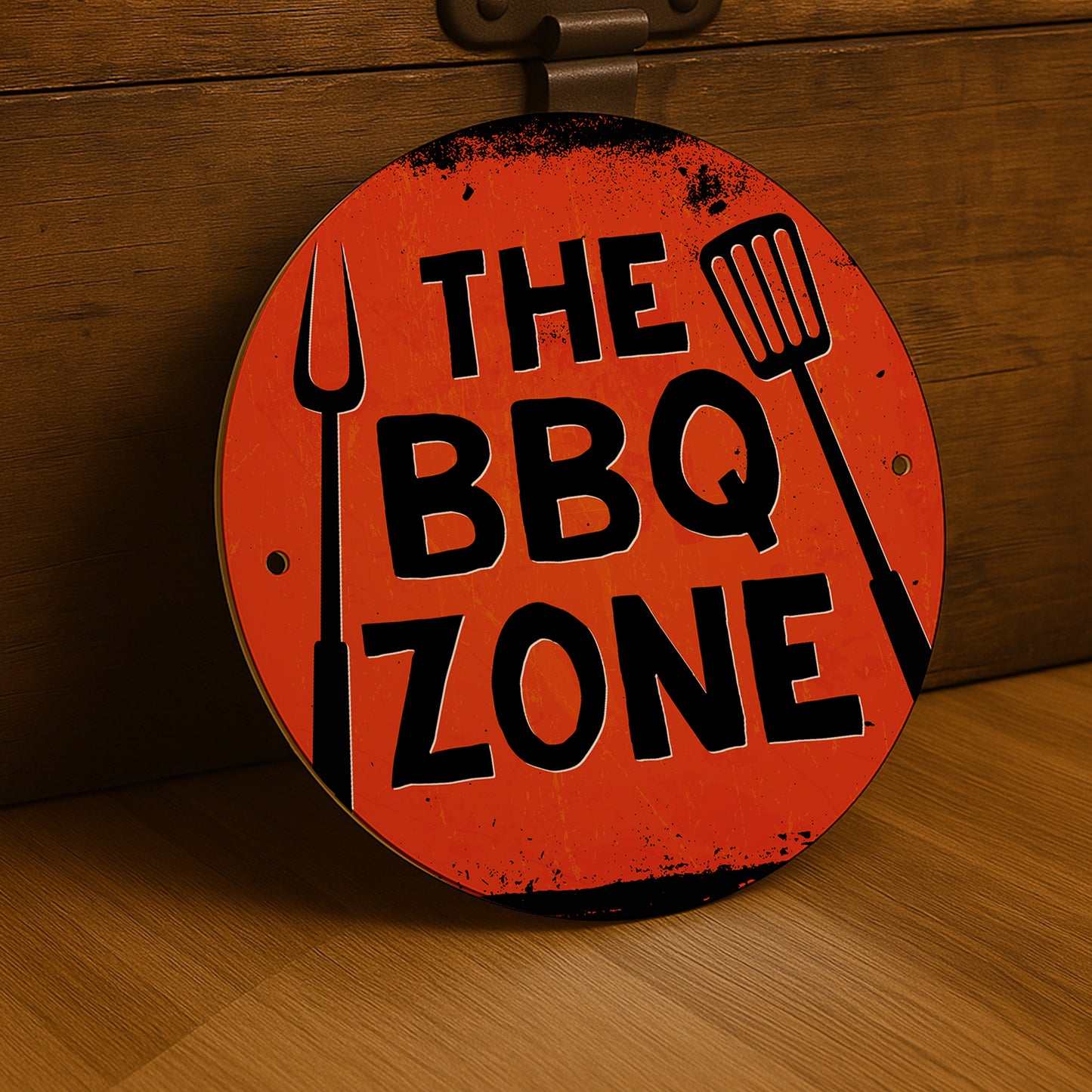 BBQ Sign For Garden Acrylic THE BBQ ZONE Sign For Home Outside