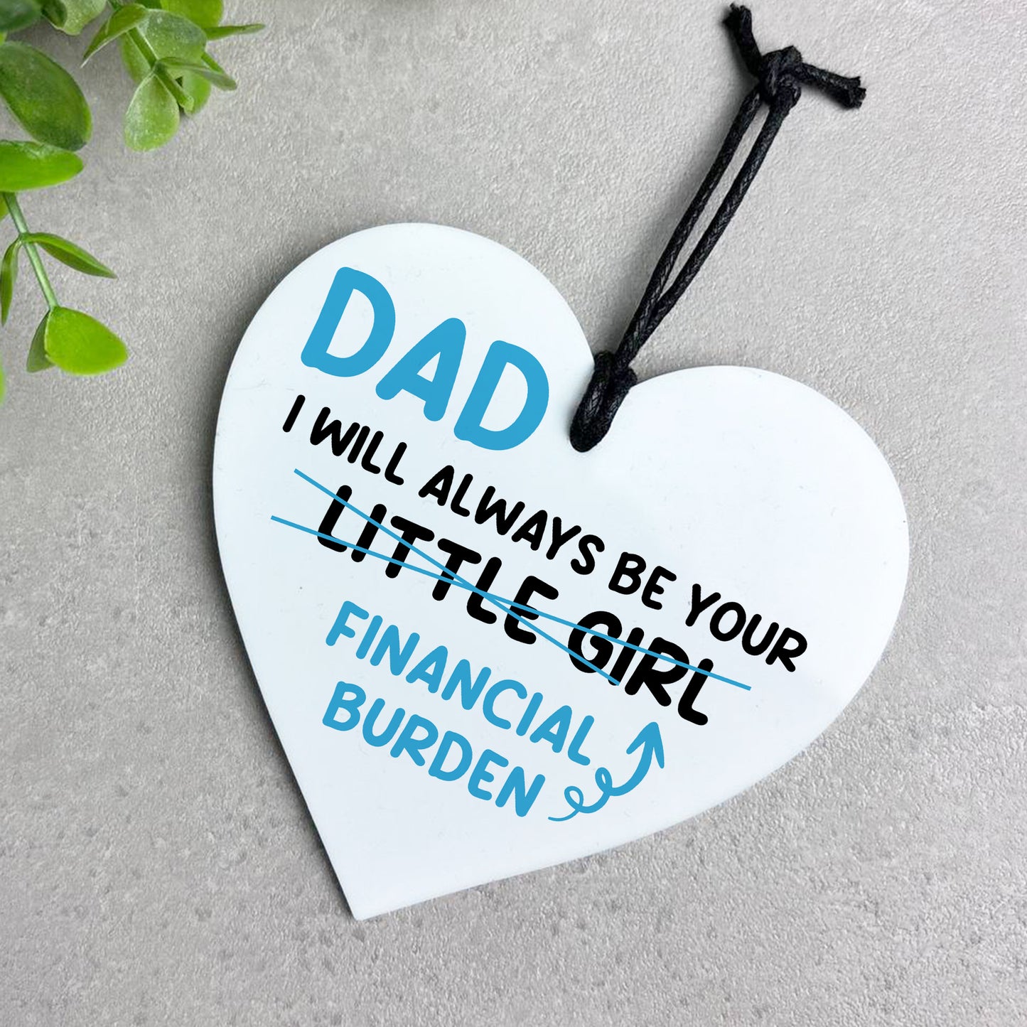 Funny Joke Dad Gift From Daughter Daddys Little Girl Plaque