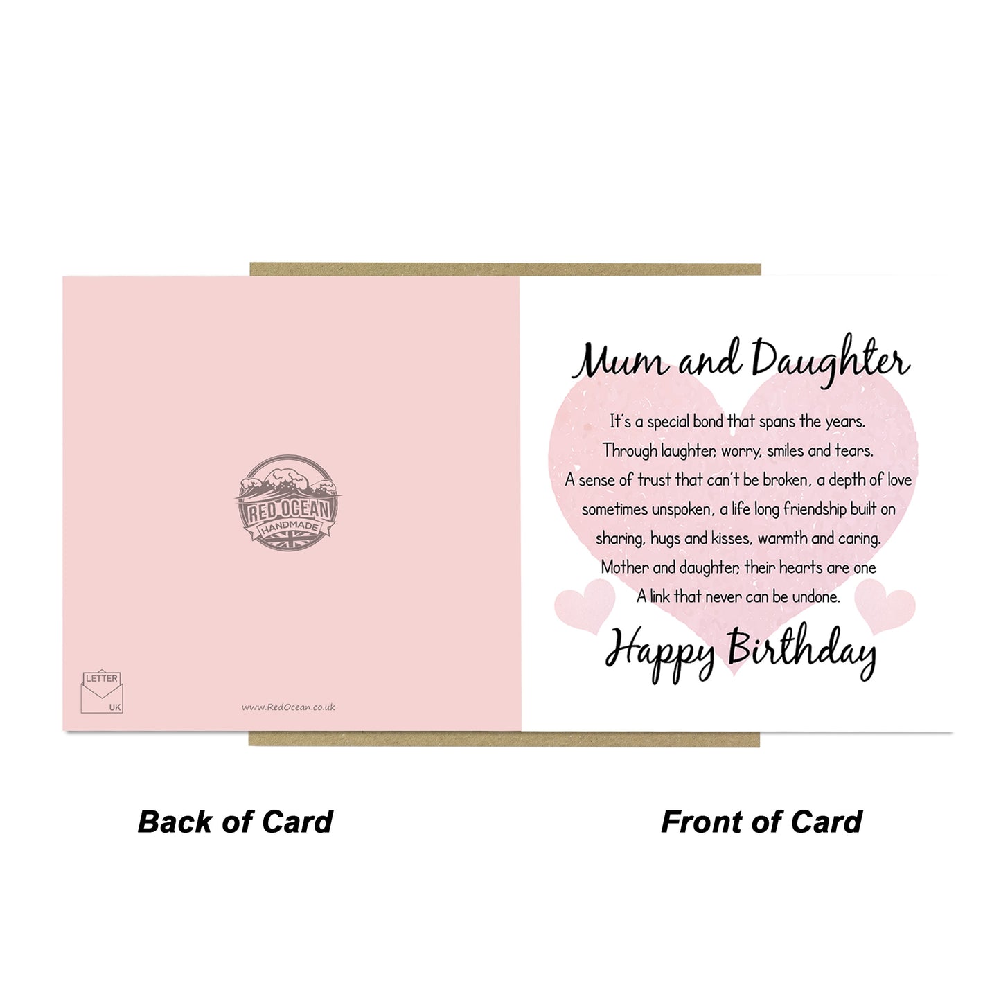 Birthday Card Card for Mum Mother Mum And Daughter Card
