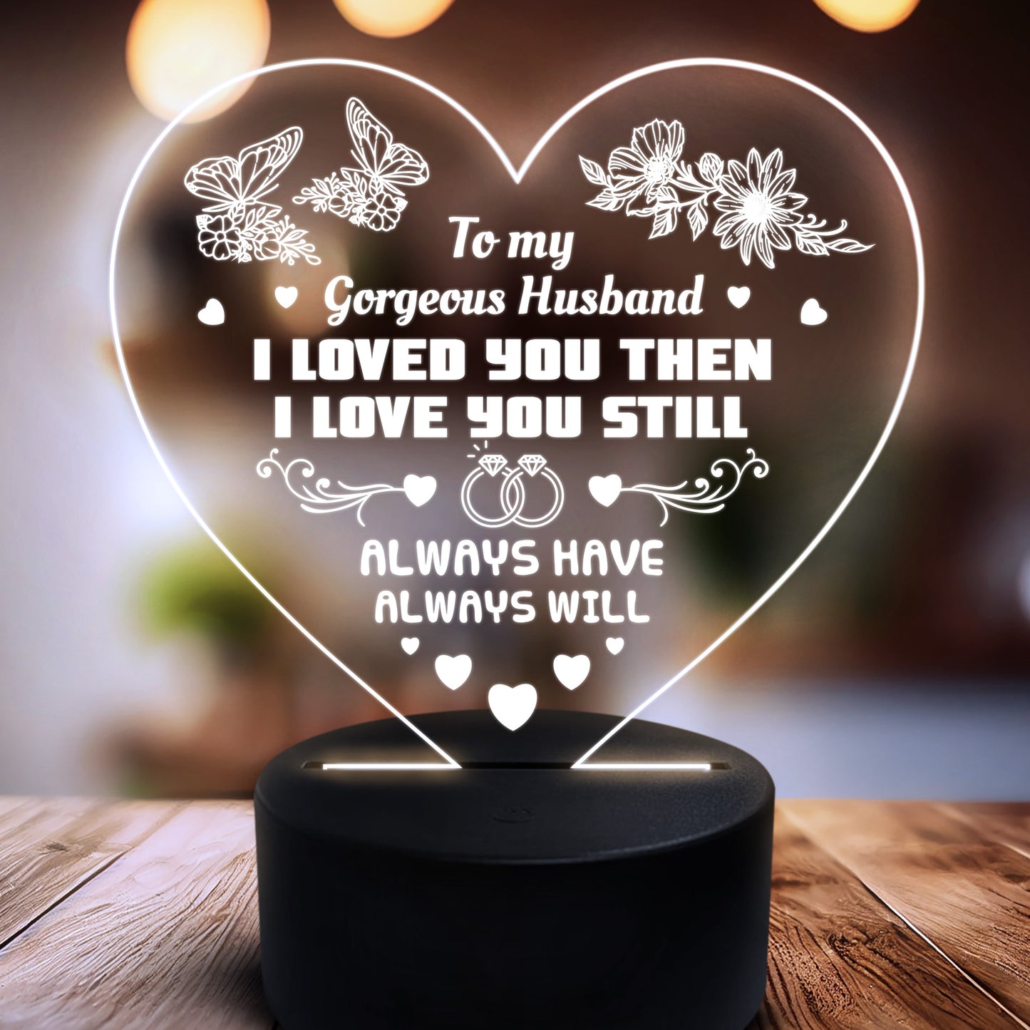 Loved You Then My Gorgeous Husband Anniversary Valentines