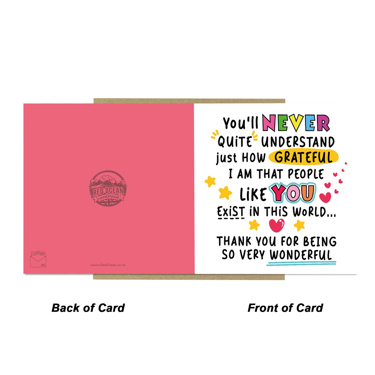 Appreciation Card For Friends Teachers Colleagues Volunteers