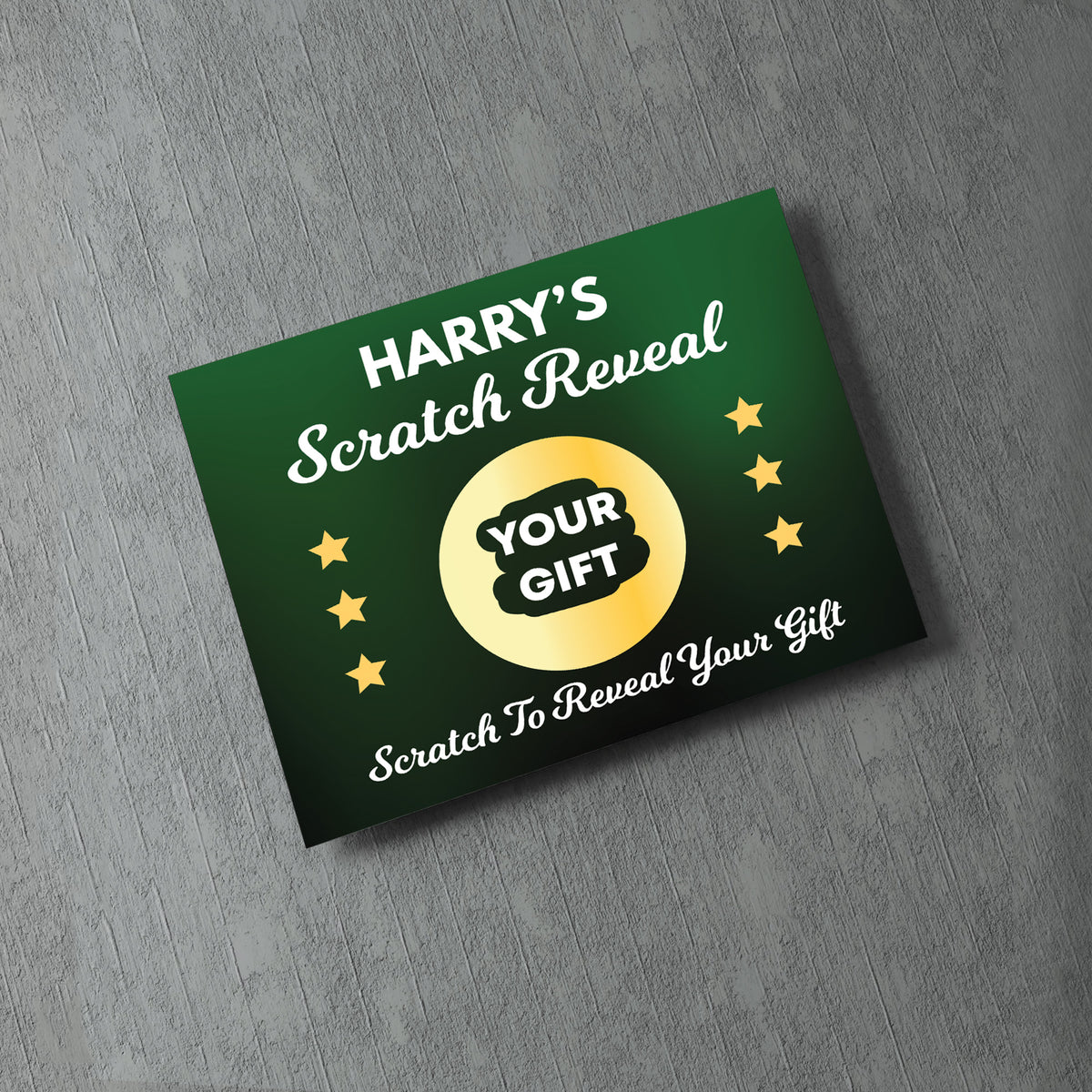 Personalised Scratch Reveal Surprise Card For Son Brother Dad