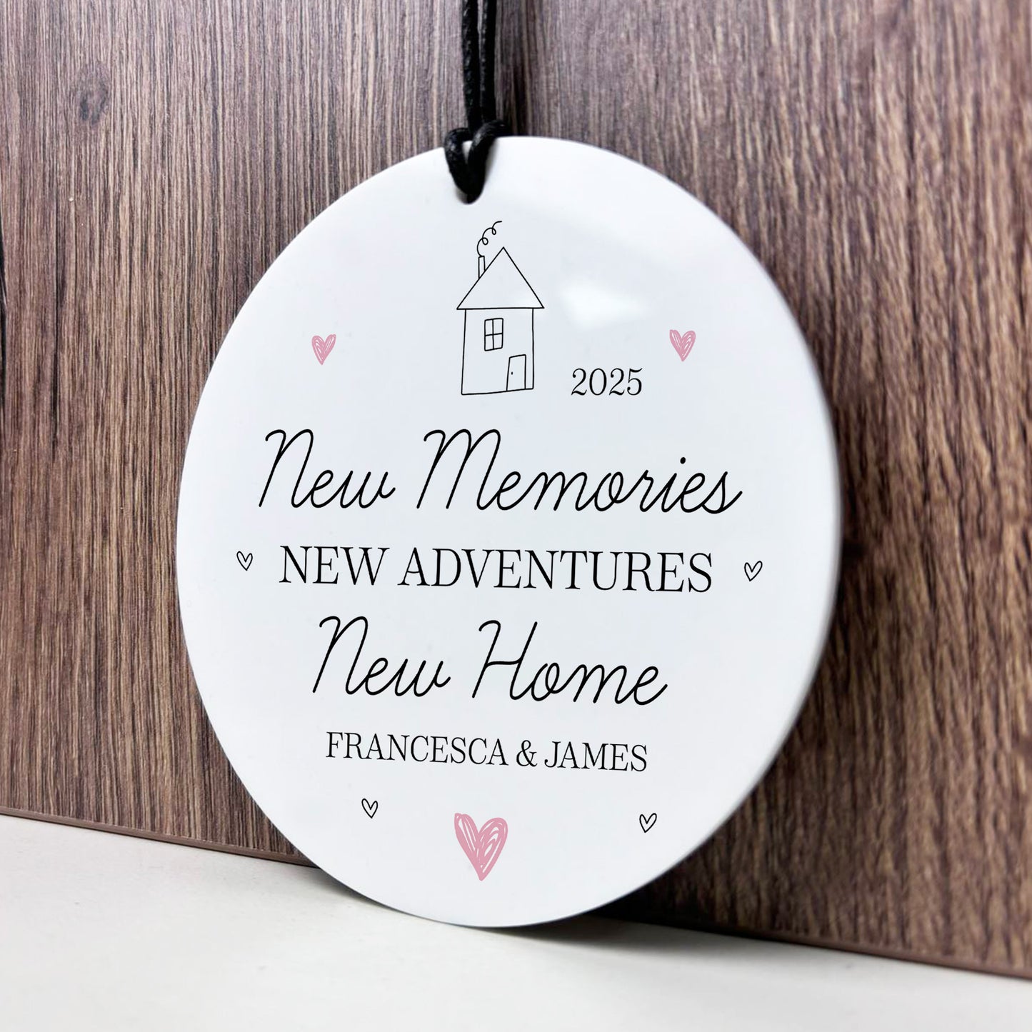 Congratulations New Home Gift Personalised Plaque For Couple