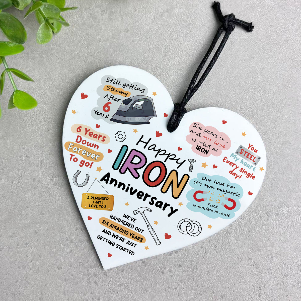 Funny 6th Anniversary Gift Wood Anniversary Gifts For Husband