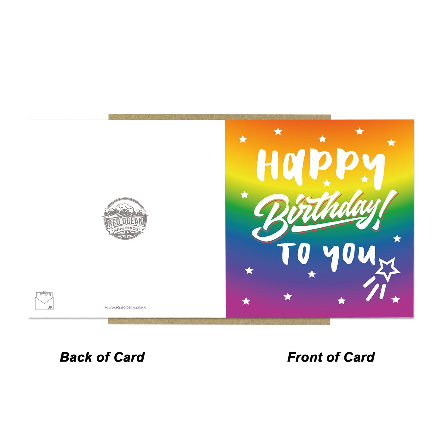 Multi Coloured Happy Birthday To You Card For Men Women