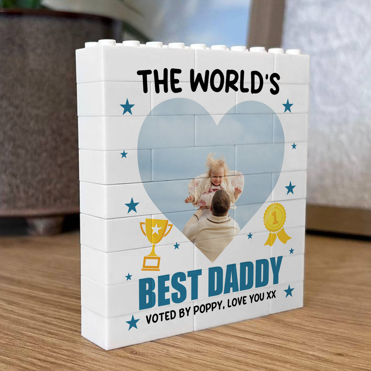 Personalised Gift For Dad For Fathers Day Best Daddy Gift Block