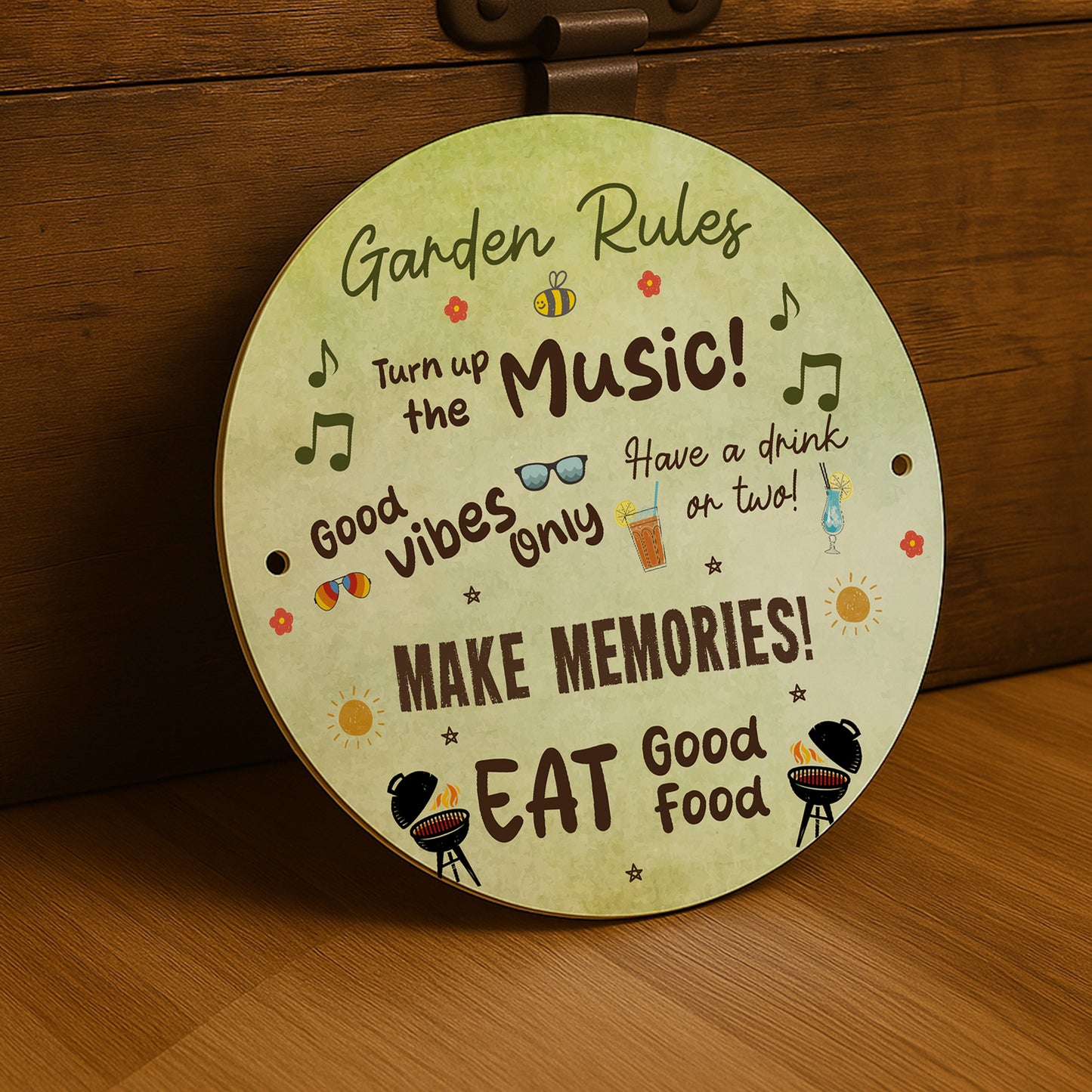 Garden Rules Wall Sign Garden Signs and Plaques Novelty Gift